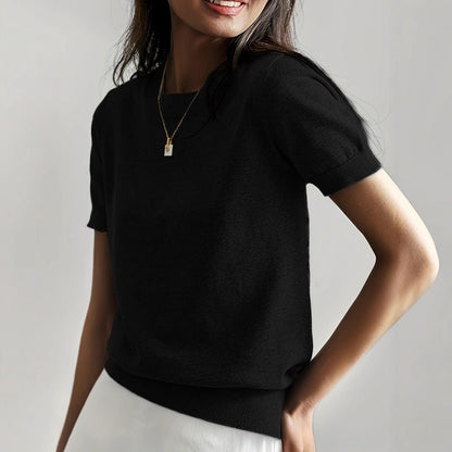 Basic Knit T-Shirt - Notorious (Nero)