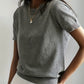 Basic Knit T-Shirt - Notorious (Grigio)