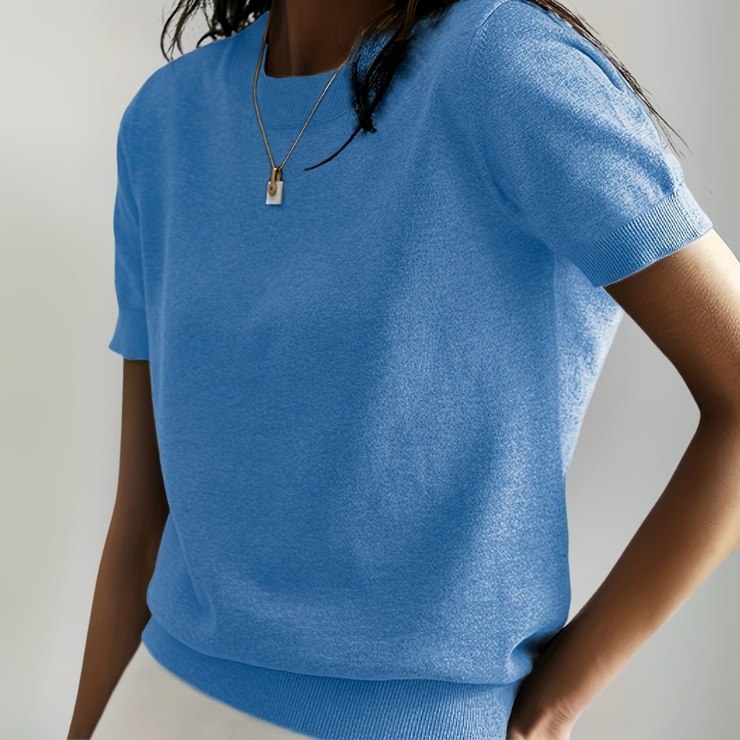 Basic Knit T-Shirt - Notorious (Azzurro Chiaro)