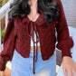 Cardigan Crop Knot - Notorious