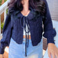 Cardigan Crop Knot - Notorious