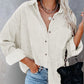 Corduroy Oversize Shirt - Notorious (Bianco)