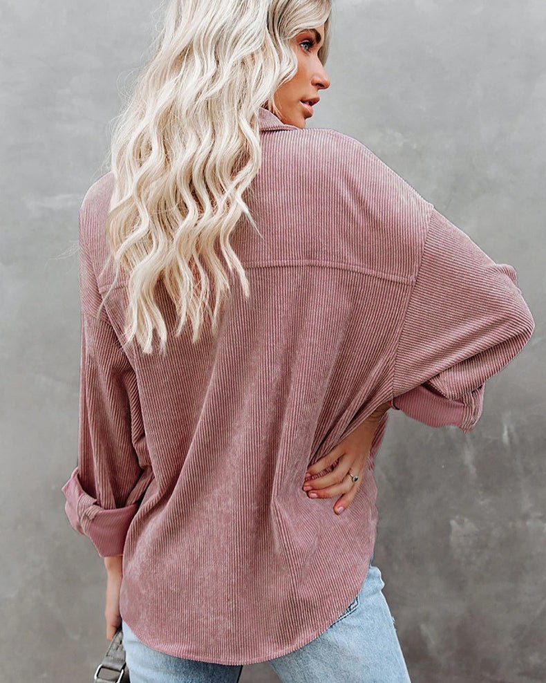 Corduroy Oversize Shirt - Notorious (Rosa Malva)