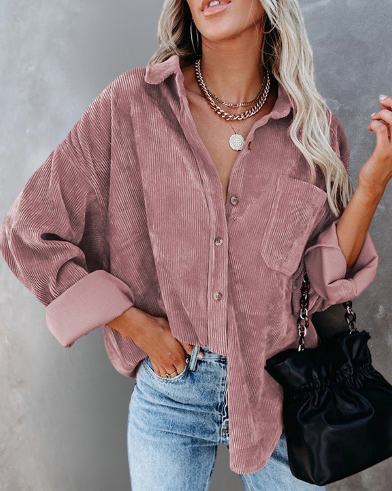 Corduroy Oversize Shirt - Notorious (Rosa Malva)