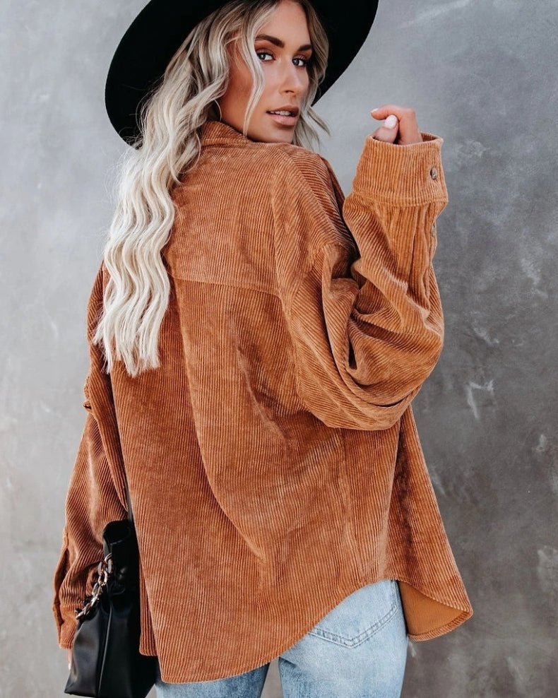 Corduroy Oversize Shirt - Notorious (Arancio Bruciato)