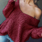 Cozy Knit - Notorious (Bordeaux)