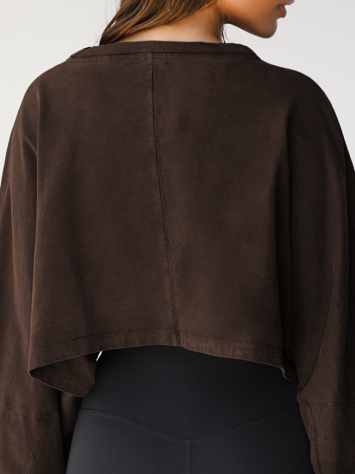 Cropped Sweatshirt - Notorious (Marrone Scuro)