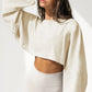 Cropped Sweatshirt - Notorious (Bianco Panna)