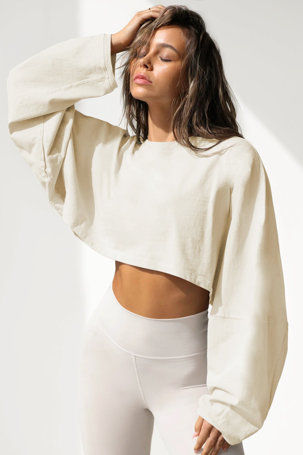 Cropped Sweatshirt - Notorious (Bianco Panna)
