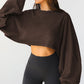 Cropped Sweatshirt - Notorious (Marrone Scuro)