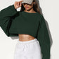 Cropped Sweatshirt - Notorious (Verde Scuro)