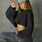 Cropped Sweatshirt - Notorious (Nero)