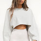 Cropped Sweatshirt - Notorious (Bianco)