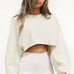 Cropped Sweatshirt - Notorious (Bianco Panna)