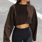 Cropped Sweatshirt - Notorious (Marrone Scuro)