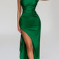 Elegant One Shoulder Dress - Notorious (Verde)