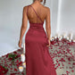 Elegant One Shoulder Dress - Notorious (Bordeaux)