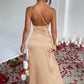 Elegant One Shoulder Dress - Notorious (Khaki)