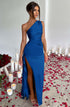 Elegant One Shoulder Dress - Notorious (Blu)