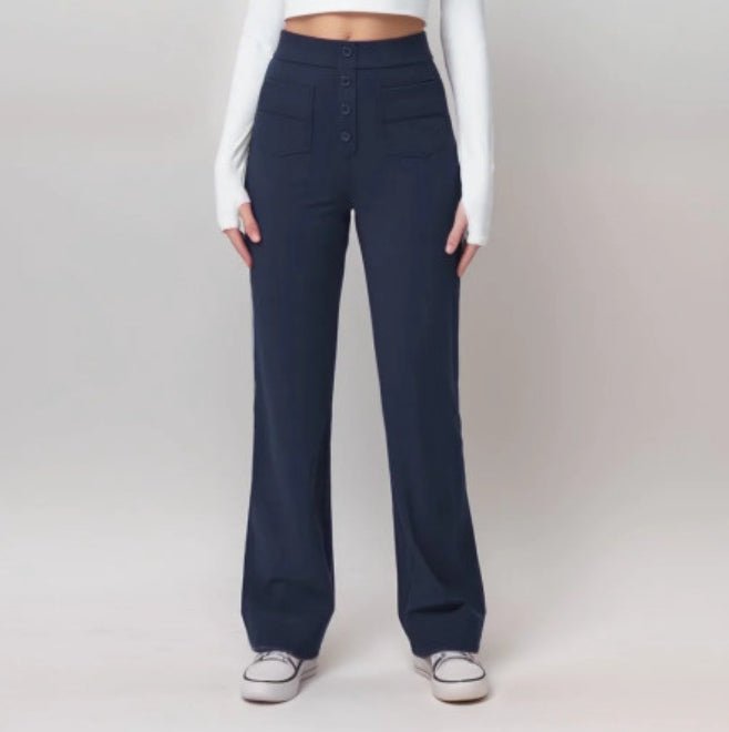 Flex Button Pants - Notorious (Navy Blue)