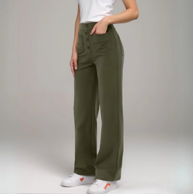 Flex Button Pants - Notorious (Verde Militare)