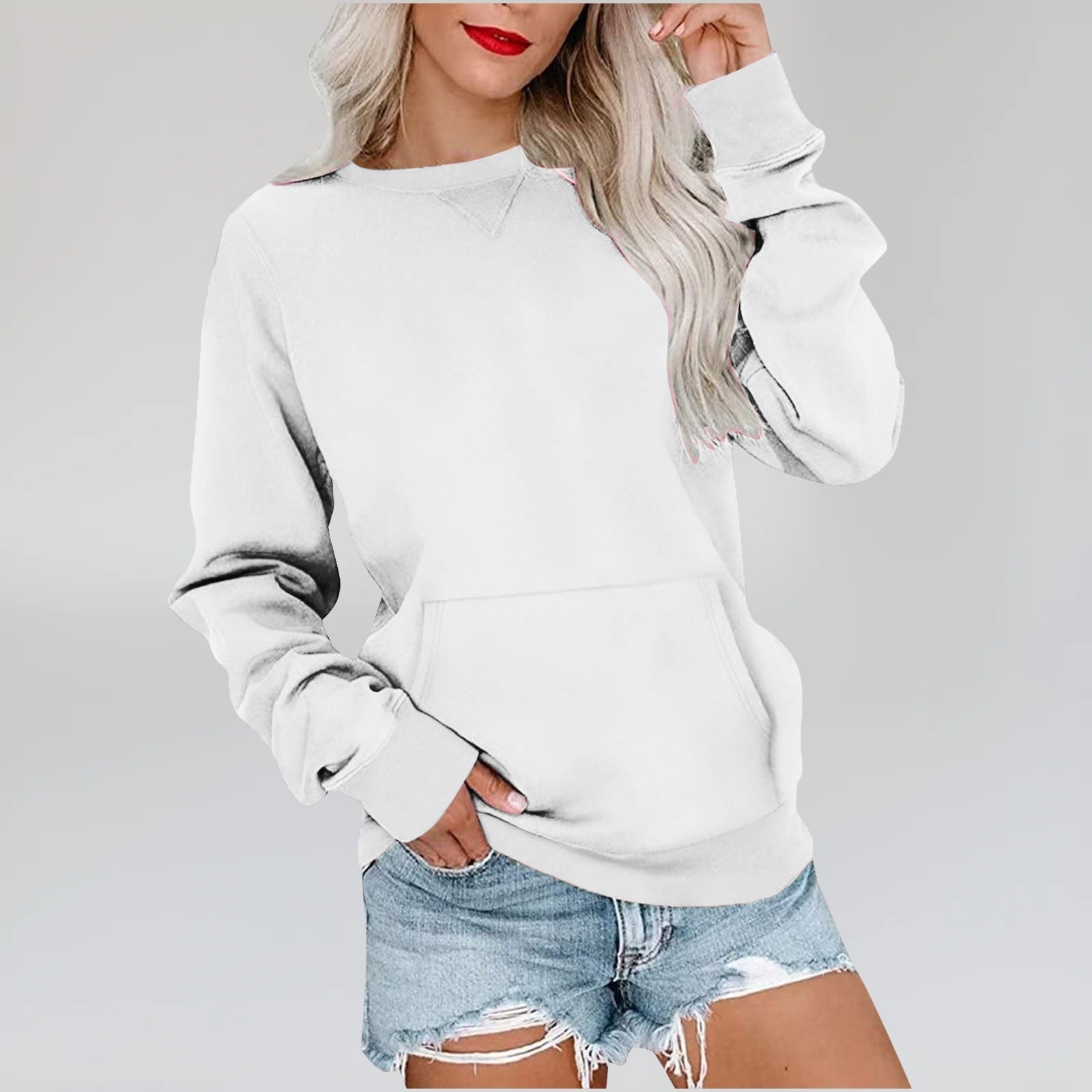 Pocket Sweatshirt - Notorious (Bianco)