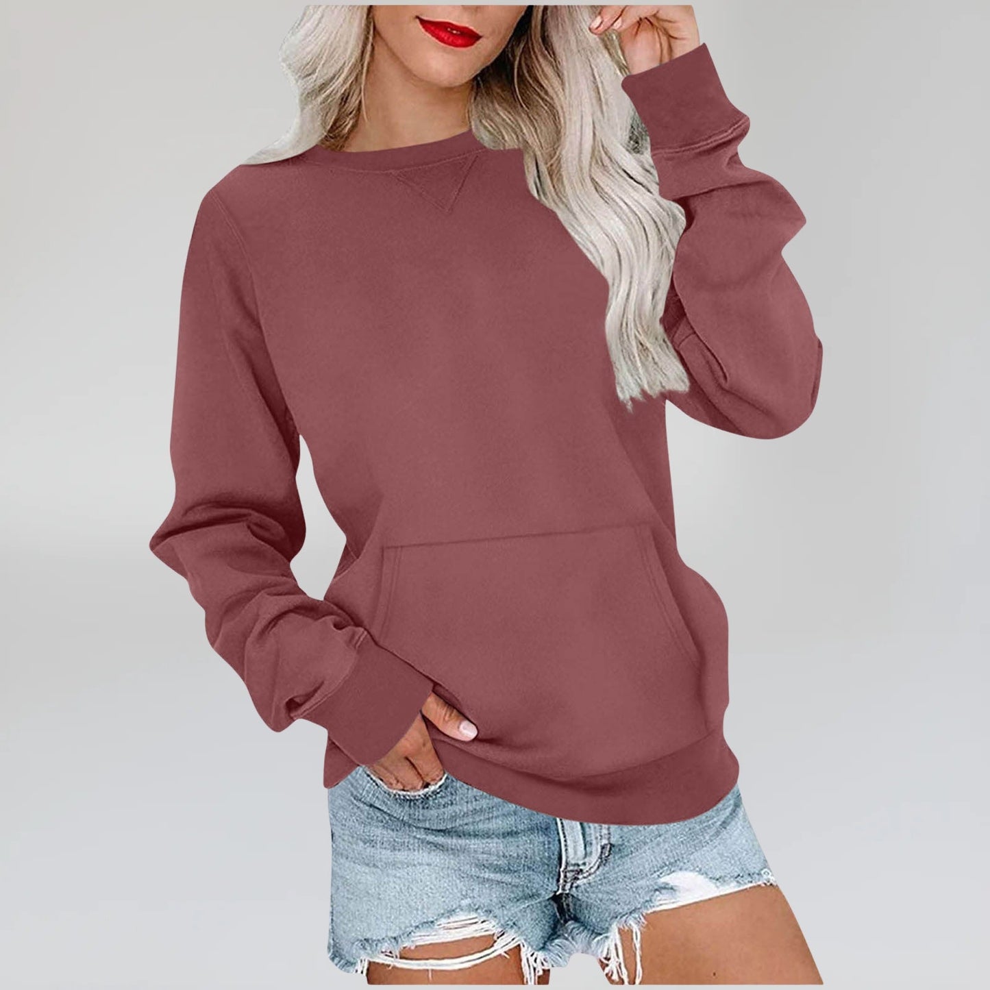 Pocket Sweatshirt - Notorious (Bordeaux Chiaro)