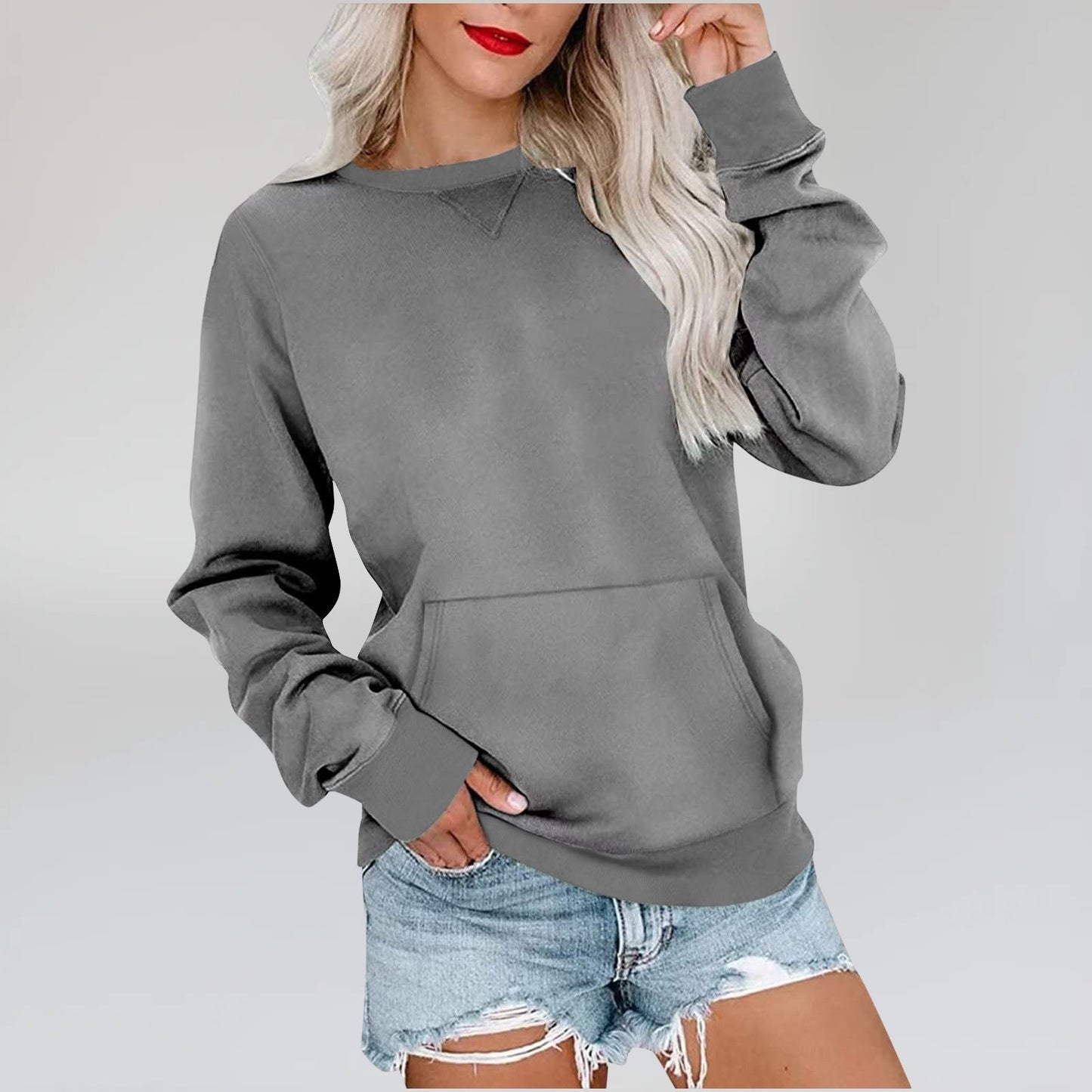 Pocket Sweatshirt - Notorious (Grigio)
