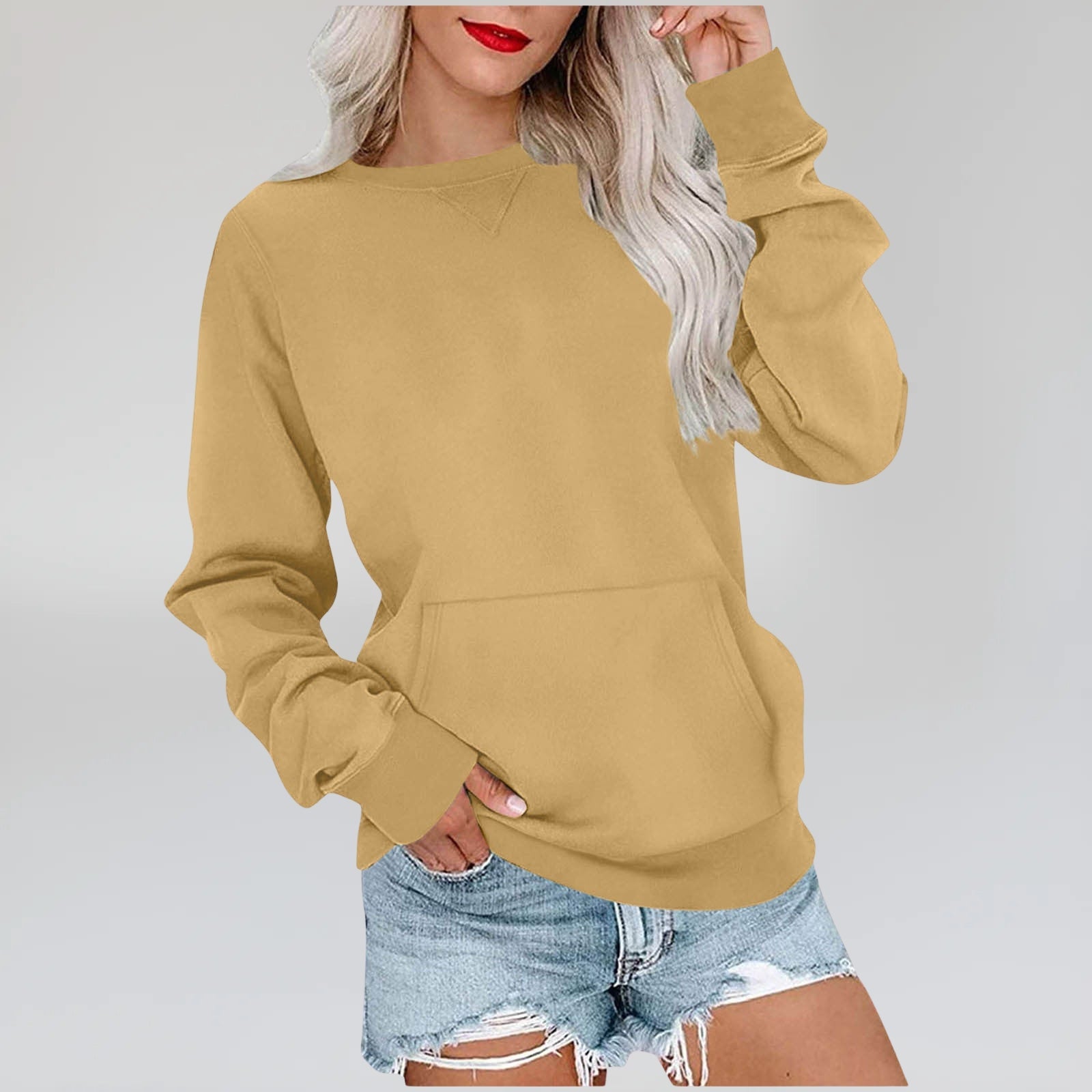 Pocket Sweatshirt - Notorious (Giallo Scuro)