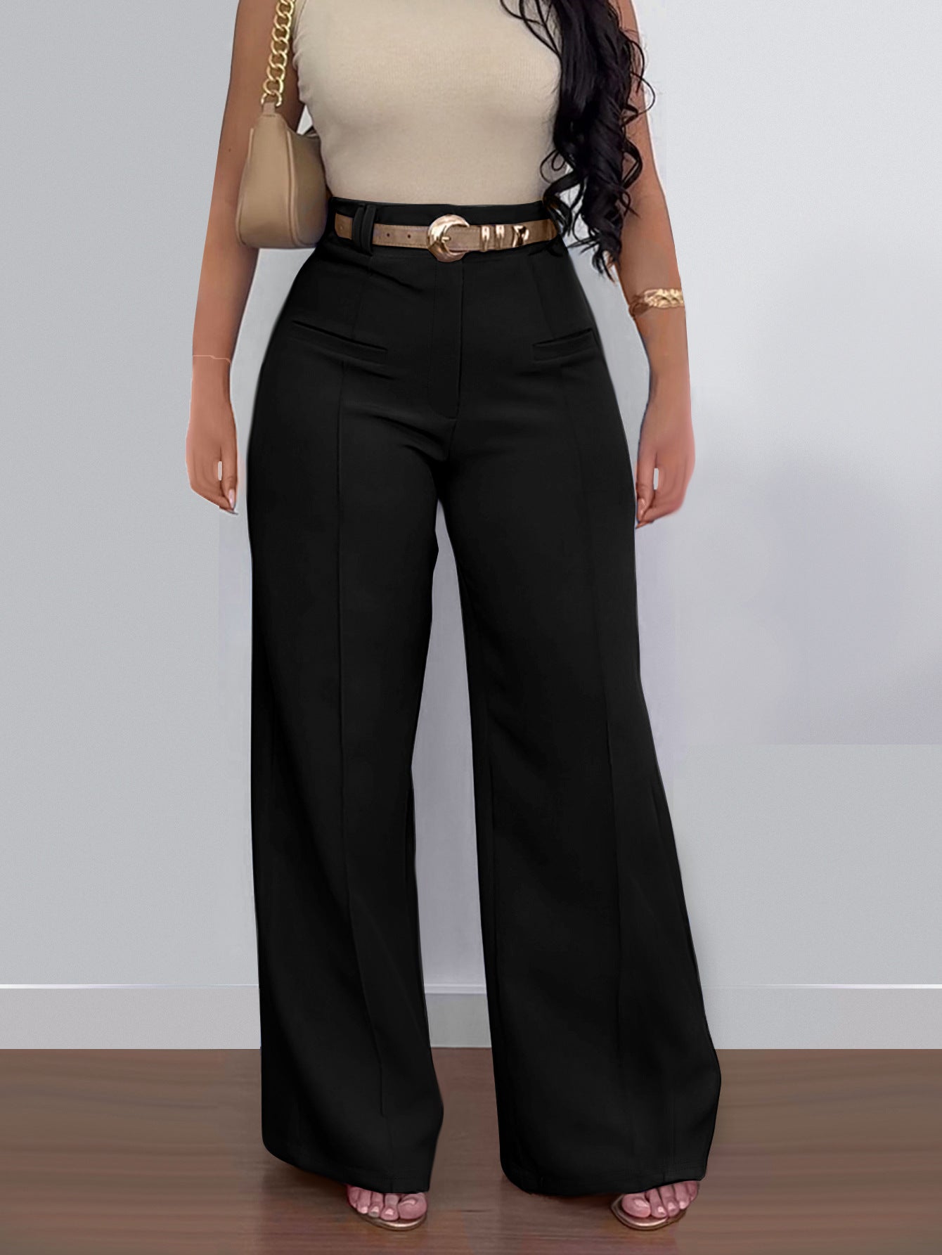 Royal Pants - Pantaloni Palazzo a Vita Media - Notorious