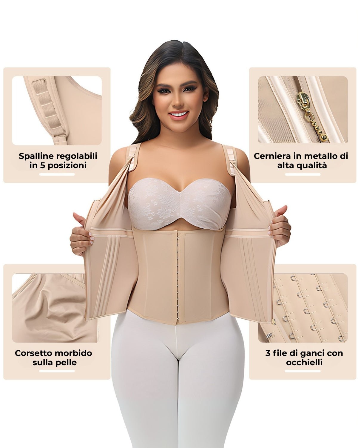 Shape Corset - Body Modellante a Corsetto con Bretelle Regolabili - Notorious