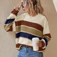 Striped Cozy Sweater - Notorious (Beige)