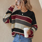 Striped Cozy Sweater - Notorious (Nero)