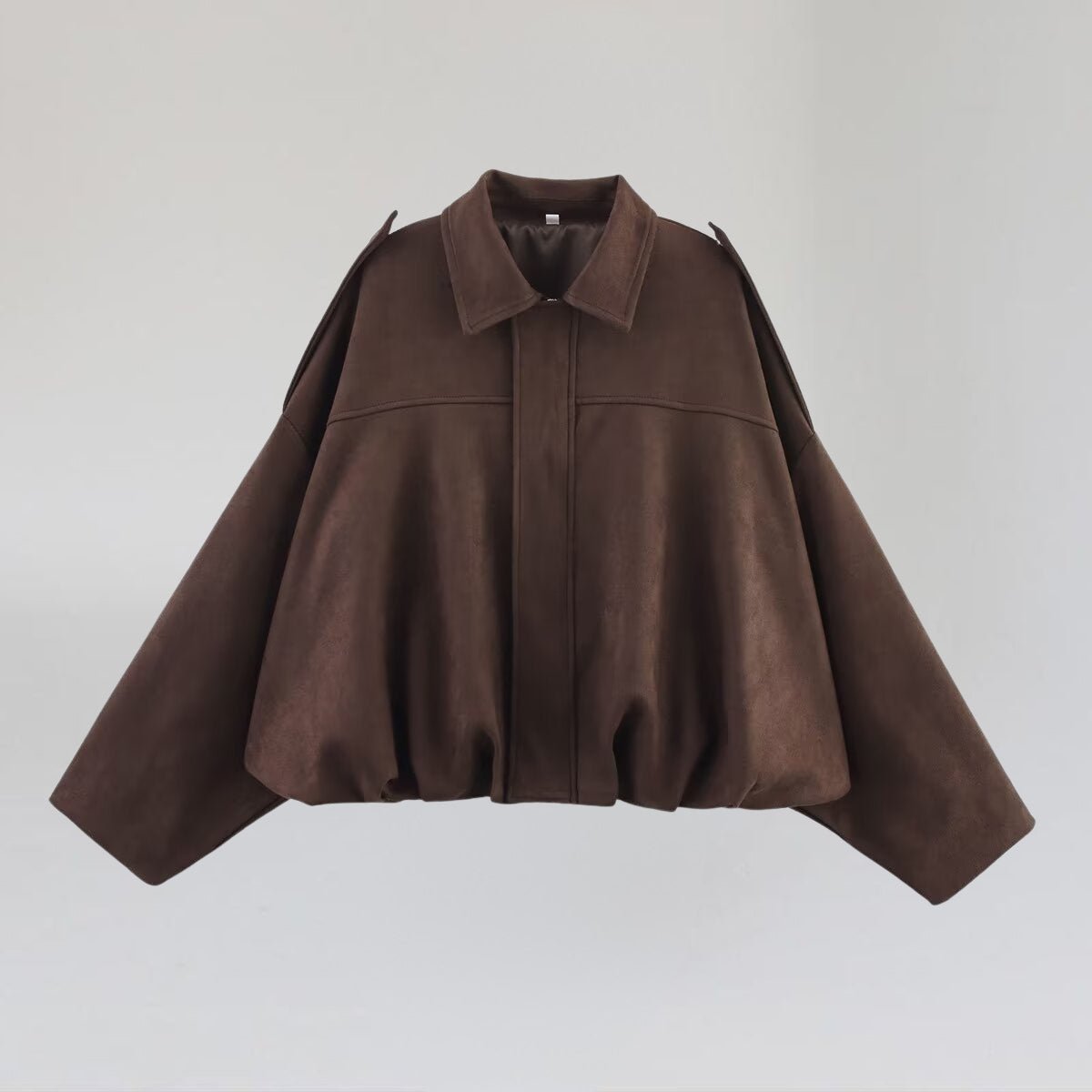 Trendy Oversize Jacket - Notorious (Marrone Scuro)