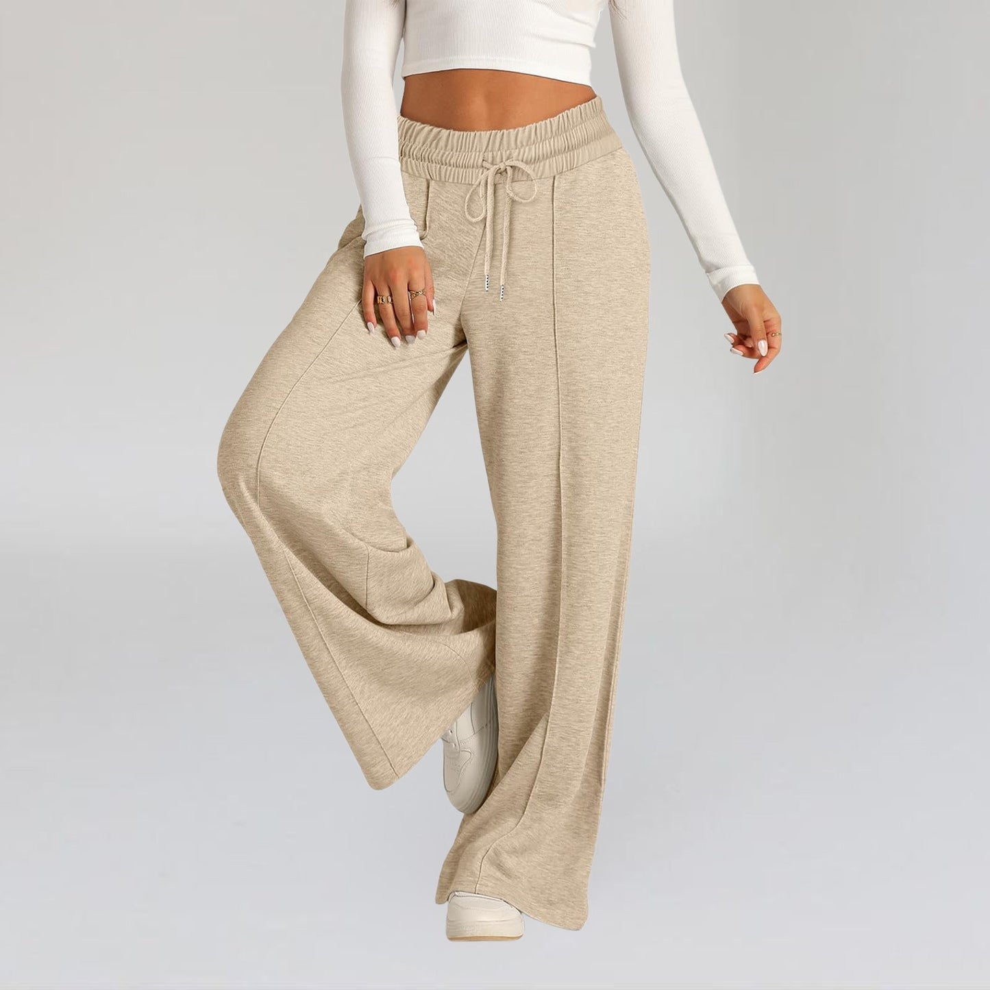 Wide Leg Sweatpants - Notorious (Khaki)