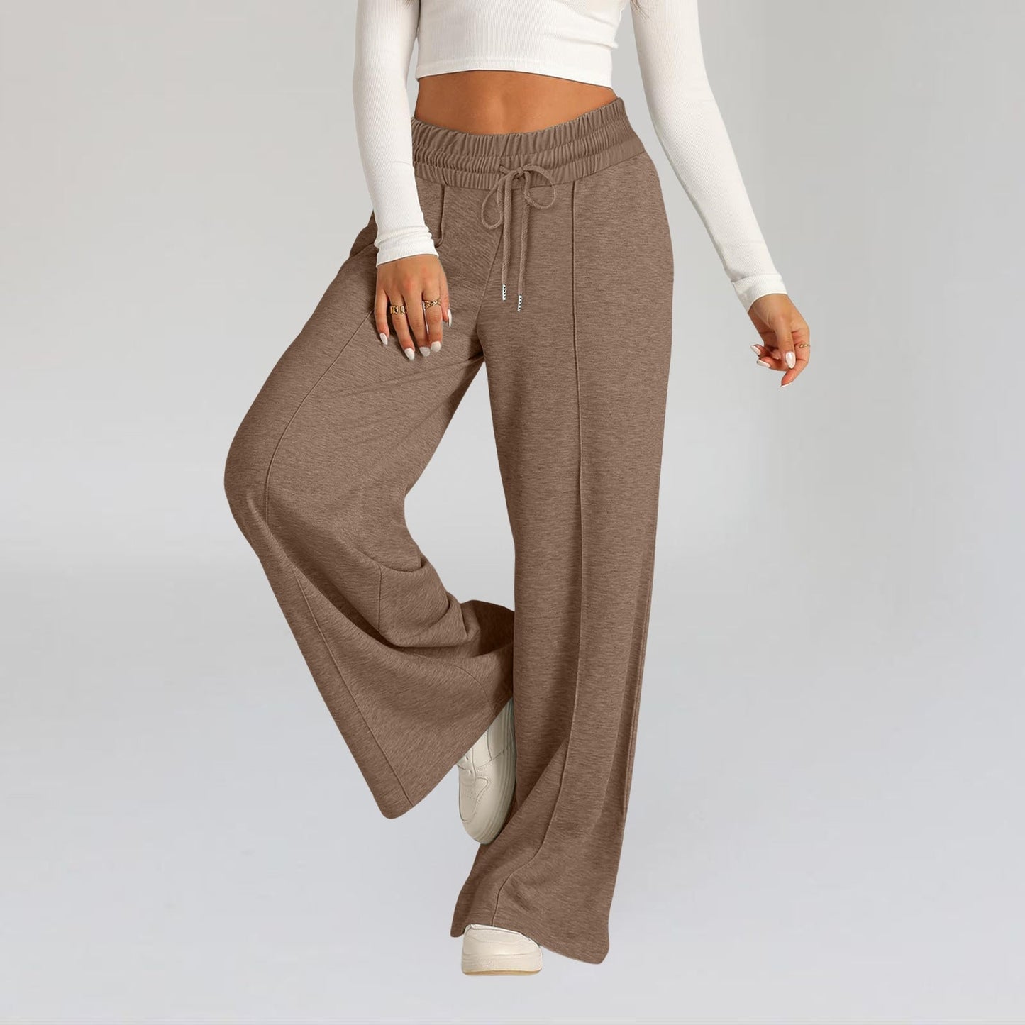 Wide Leg Sweatpants - Notorious (Marrone)