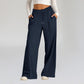 Wide Leg Sweatpants - Notorious (Navy Blue)