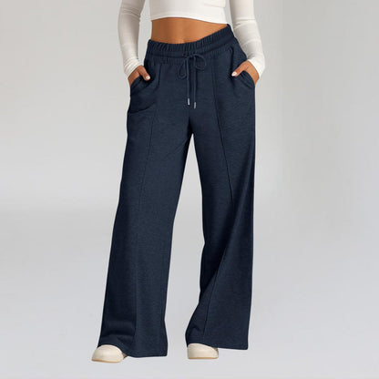 Wide Leg Sweatpants - Notorious (Navy Blue)