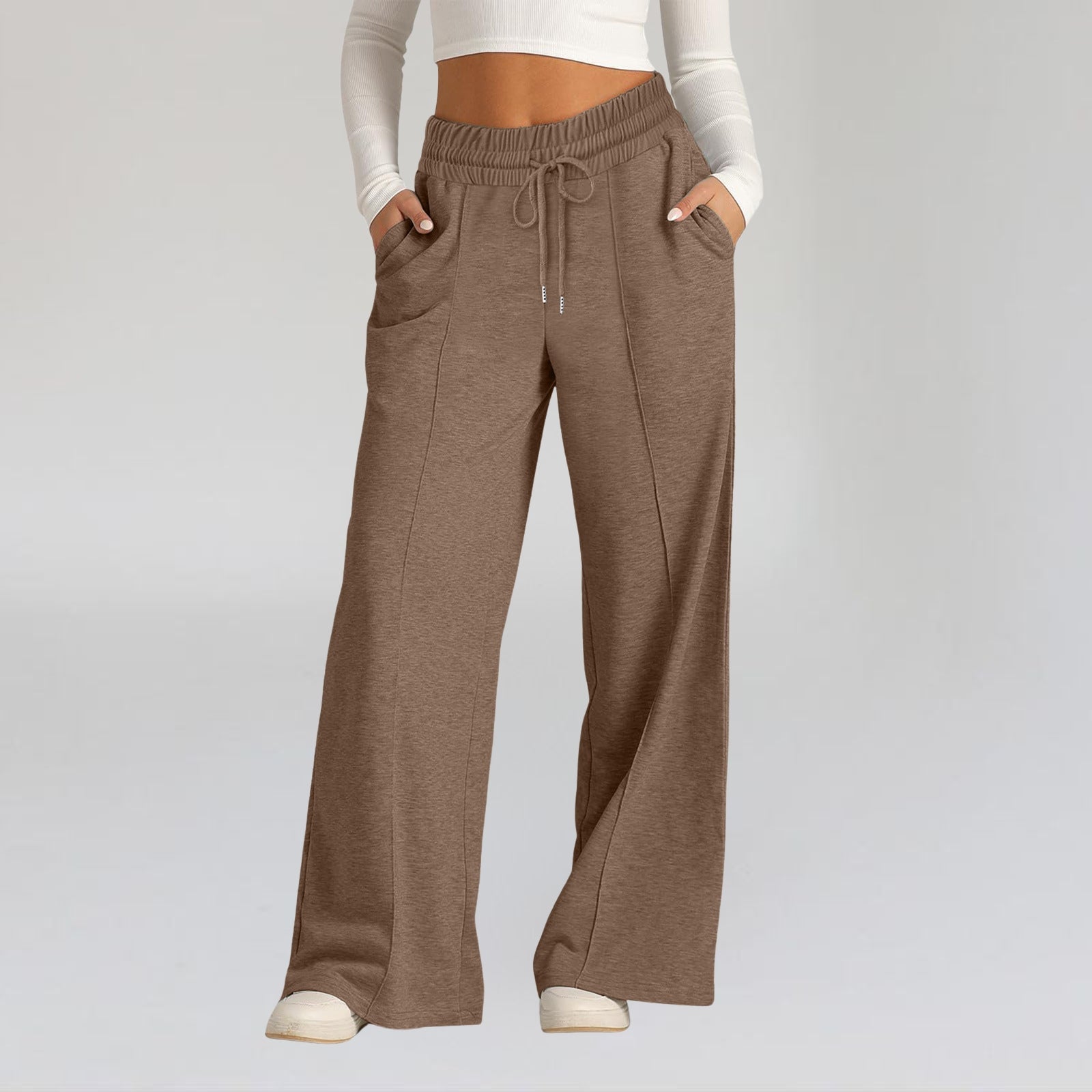 Wide Leg Sweatpants - Notorious (Marrone)